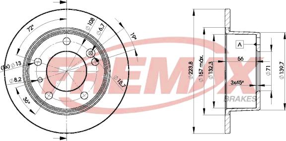 FREMAX BD-2062 - Bremžu diski adetalas.lv