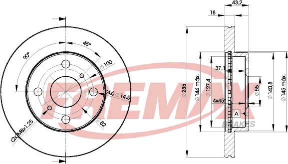 FREMAX BD-2020 - Bremžu diski adetalas.lv