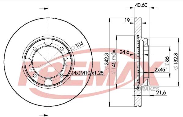 FREMAX BD-2135 - Bremžu diski adetalas.lv