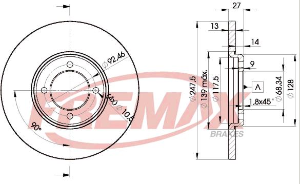 FREMAX BD-2375 - Bremžu diski adetalas.lv