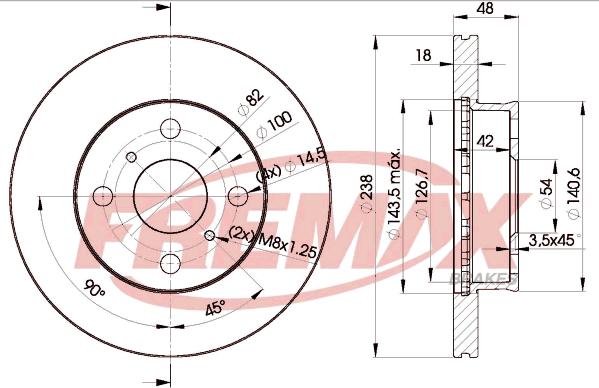 FREMAX BD-2250 - Bremžu diski adetalas.lv