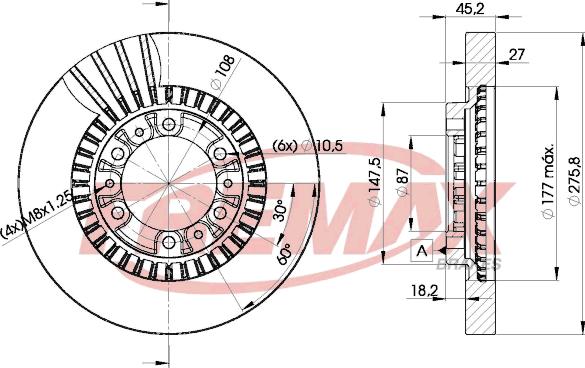 FREMAX BD-7041 - Bremžu diski adetalas.lv