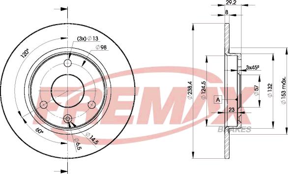 FREMAX BD-7199 - Bremžu diski adetalas.lv