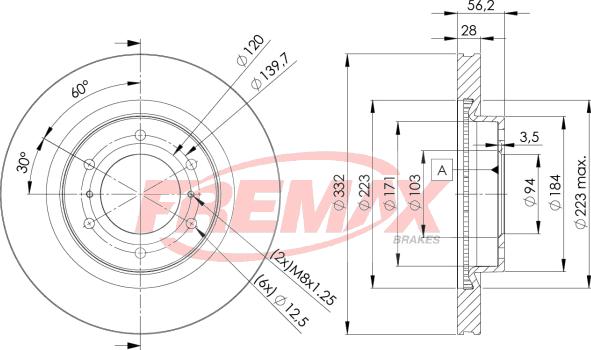 FREMAX BD-7113 - Bremžu diski adetalas.lv