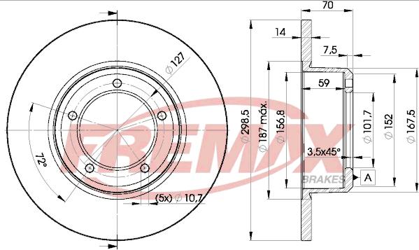 FREMAX BD-7329 - Bremžu diski adetalas.lv