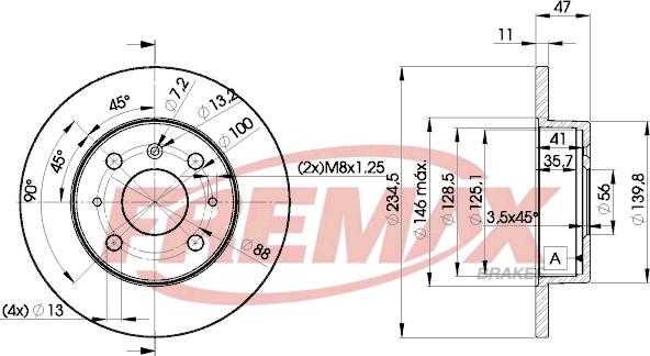 FREMAX BD-7722 - Bremžu diski adetalas.lv