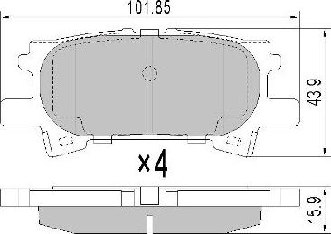 FREMAX FBP-0068 - Bremžu uzliku kompl., Disku bremzes adetalas.lv