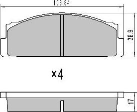 BENDIX 571463 - Bremžu uzliku kompl., Disku bremzes adetalas.lv