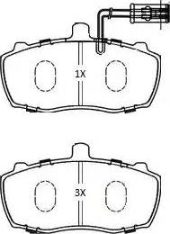 Brake Engineering PA933 - Bremžu uzliku kompl., Disku bremzes adetalas.lv