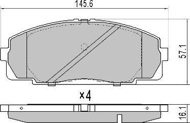 Magneti Marelli 363916060986 - Bremžu uzliku kompl., Disku bremzes adetalas.lv