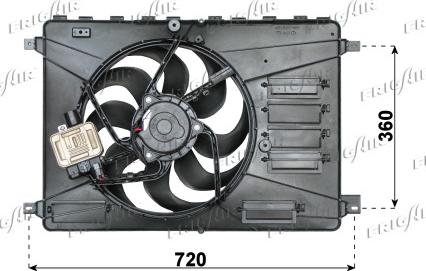 Frigair 0505.2028 - Ventilators, Motora dzesēšanas sistēma adetalas.lv