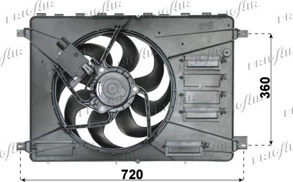 Frigair 0505.2027 - Ventilators, Motora dzesēšanas sistēma adetalas.lv