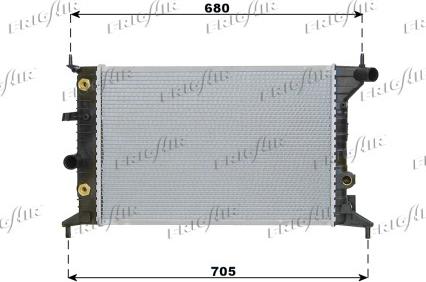 Frigair 0107.3049 - Radiators, Motora dzesēšanas sistēma adetalas.lv