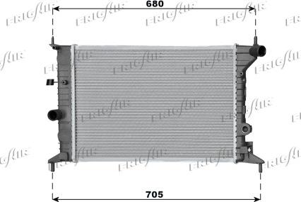 Frigair 0107.3048 - Radiators, Motora dzesēšanas sistēma adetalas.lv