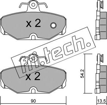 Fri.Tech. 097.0 - Bremžu uzliku kompl., Disku bremzes adetalas.lv