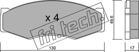 Fri.Tech. 068.0 - Bremžu uzliku kompl., Disku bremzes adetalas.lv