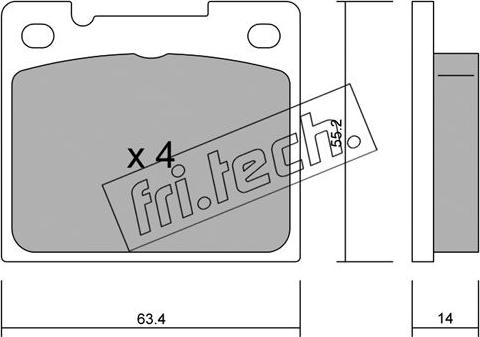 Unipart GBP574 - Bremžu uzliku kompl., Disku bremzes adetalas.lv