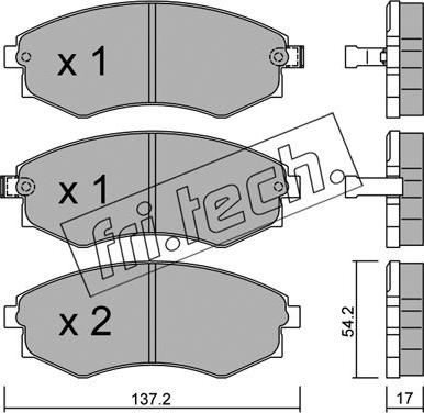 Fri.Tech. 195.0 - Bremžu uzliku kompl., Disku bremzes adetalas.lv