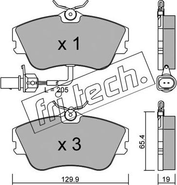 BOSCH 986424672 - Bremžu uzliku kompl., Disku bremzes adetalas.lv