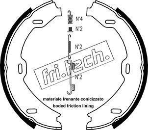 Fri.Tech. 1052.128K - Bremžu loku kompl., Stāvbremze adetalas.lv