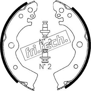 Fri.Tech. 1067.182 - Bremžu loku komplekts adetalas.lv