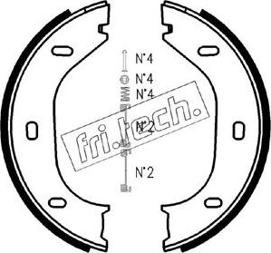 Fri.Tech. 1019.021K - Bremžu loku kompl., Stāvbremze adetalas.lv