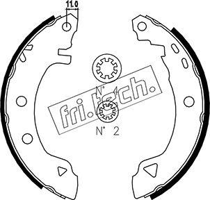 Fri.Tech. 1088.218 - Bremžu loku komplekts adetalas.lv