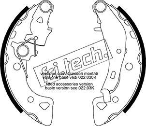 Fri.Tech. 1022.034Y - Bremžu loku komplekts adetalas.lv