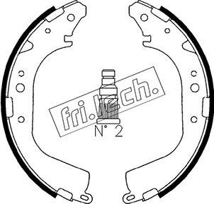 Fri.Tech. 1115.268 - Bremžu loku komplekts adetalas.lv