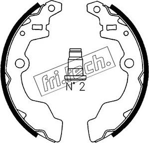 Fri.Tech. 1111.236 - Bremžu loku komplekts adetalas.lv