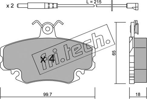 Fri.Tech. 122.0W - Bremžu uzliku kompl., Disku bremzes adetalas.lv