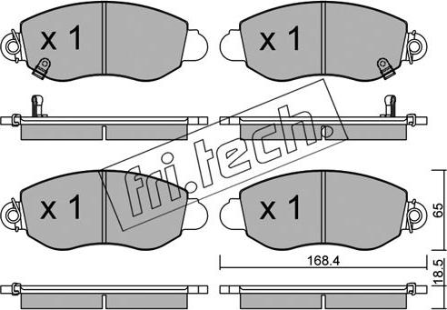 Fri.Tech. 329.0 - Bremžu uzliku kompl., Disku bremzes adetalas.lv