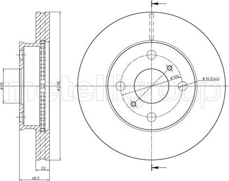 Fri.Tech. BD0969 - Bremžu diski adetalas.lv