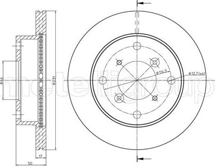 Fri.Tech. BD0926 - Bremžu diski adetalas.lv