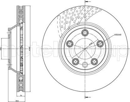 Fri.Tech. BD0558 - Bremžu diski adetalas.lv