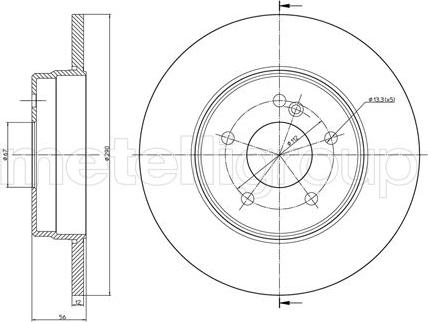 Fri.Tech. BD0698 - Bremžu diski adetalas.lv