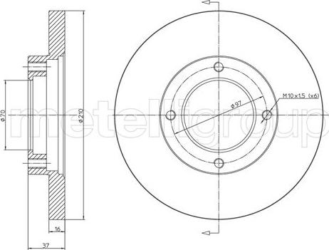 Fri.Tech. BD0657 - Bremžu diski adetalas.lv