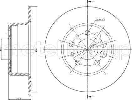 Fri.Tech. BD0046 - Bremžu diski adetalas.lv