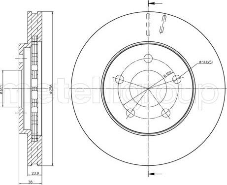 Fri.Tech. BD0362 - Bremžu diski adetalas.lv