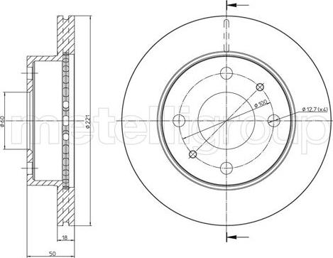 Kavo Parts BR-8218-C - Bremžu diski adetalas.lv