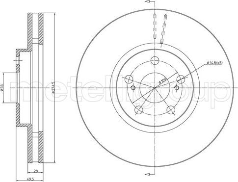 Fri.Tech. BD0715 - Bremžu diski adetalas.lv