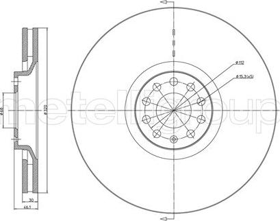 Fri.Tech. BD0738 - Bremžu diski adetalas.lv