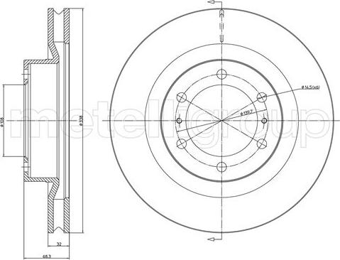 BRAKE FIT SDK7154 - Bremžu diski adetalas.lv