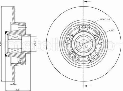 Fri.Tech. BD1432 - Bremžu diski adetalas.lv