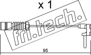 Fri.Tech. SU.011 - Indikators, Bremžu uzliku nodilums adetalas.lv