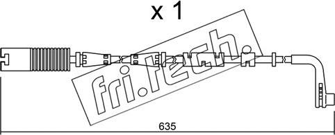 Fri.Tech. SU.205 - Indikators, Bremžu uzliku nodilums adetalas.lv