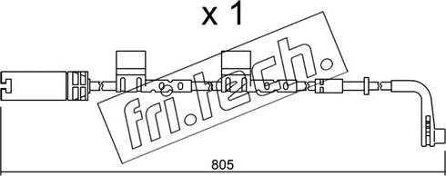 Fri.Tech. SU.222 - Indikators, Bremžu uzliku nodilums adetalas.lv