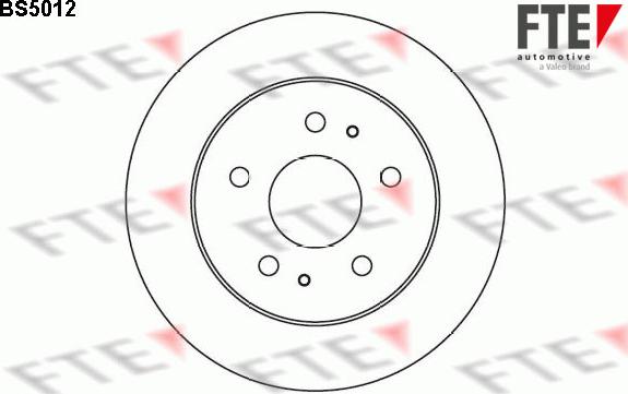 FTE BS5012 - Bremžu diski adetalas.lv