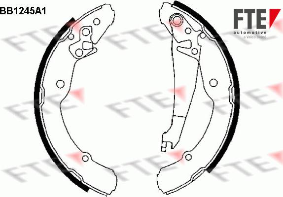 FTE BB1245A1 - Bremžu loku komplekts adetalas.lv