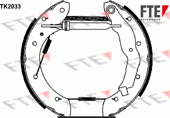 FTE TK2033 - Bremžu loku komplekts adetalas.lv